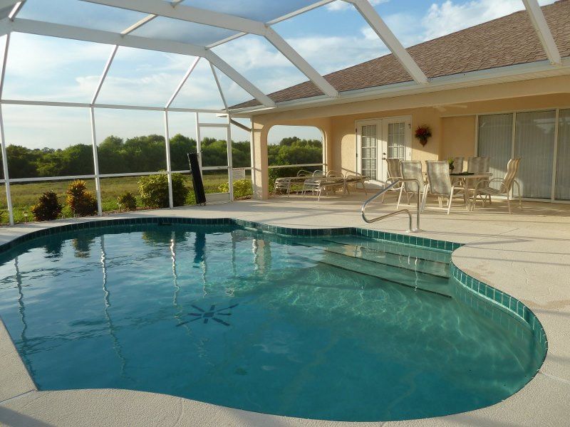 Private pool area at Pine Valley Creek
